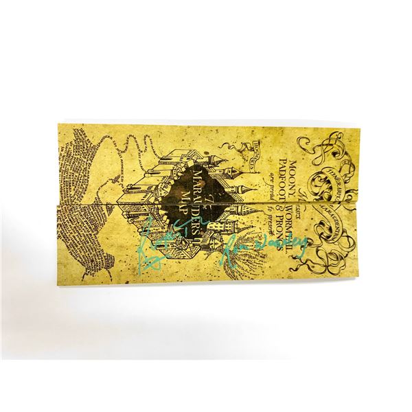 Autograph Harry Potter Rupert Grint Map