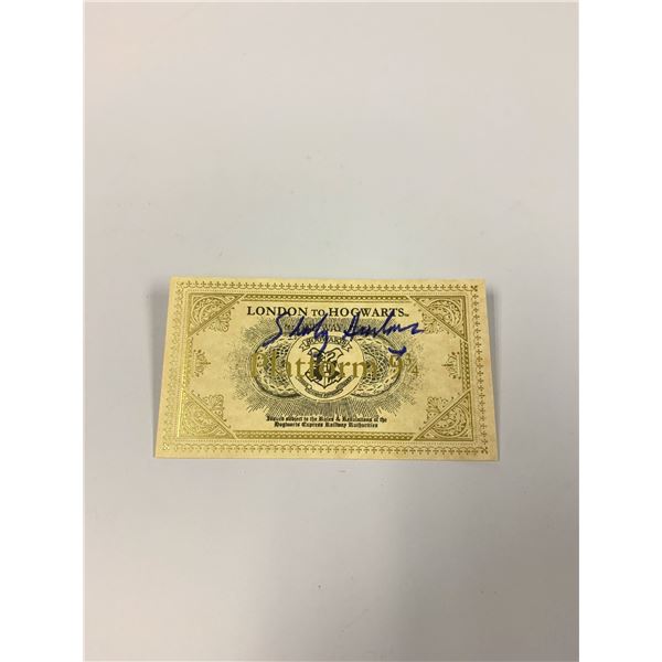 Autograph Signed Harry Potter Train Ticket Henderson