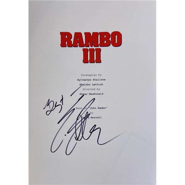 Autograph Rambo 3 Script Cover