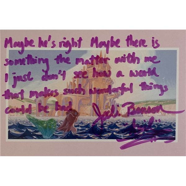 Autograph Lyric Set 11 Little Mermaid Disney Card