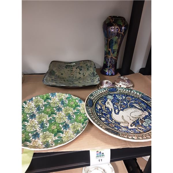 Plates and Vase