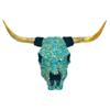 Image 1 : Turquoise Covered Steer Skull