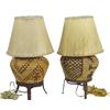 Image 1 : Two Basketry Ranch Lamps