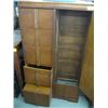 Image 2 : 5 DRAWER ARMOIRE DRESSER WITH WARDROBE CABINET