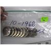 Image 1 : 10 1968 CANADIAN DOLLAR COINS