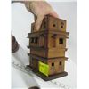 Image 2 : WOODEN CANDLE HOLDER, WOODEN FIGURINE & WOODEN DECORATIVE HOUSE