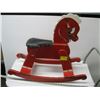 Image 1 : RED PAINTED ROCKING HORSE