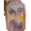 Image 1 : PAIR OF FRAMED COLLECTOR PLATES, REVELSTOKE & NELSON TRAIN STATIONS