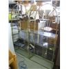 Image 1 : 2 BRASS & GLASS SHELF UNITS