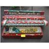 Image 1 : LG. LOT OF CHRISTMAS WRAPPING PAPER, BOWS, ETC.