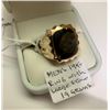 Image 1 : MENS 14KT RING W/LARGE STONE - 19 G - SZ 9