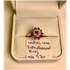 Image 1 : LADIES 10KT RUBY & DIAMOND RING - W/A - $930. - SZ 6 1/2