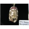Image 3 : 10KT PENDANT - RELIGIOUS DESIGN & RED STONES - 15 G