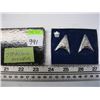 Image 1 : PAIR OF STERLING SILVER COLLAR TIPS