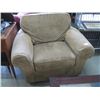 Image 1 : LG. LIGHT BROWN UPHOLSTERED CHAIR