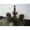 Image 1 : PAIR OF IRONWOOD BOOKENDS & AN IRONWOOD CACTUS