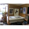Image 1 : QUEEN SIZE 4 POSTER CANOPY BED FRAME
