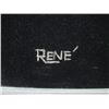 Image 2 : ORIGINAL SIGNED NUDE OIL ON VELVET BY RENE