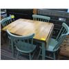Image 2 : SMALL DROP LEAF DINETTE TABLE WITH 4 CHAIRS