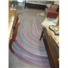 Image 3 : 8X11 OVAL BRAIDED AREA CARPET