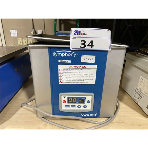 VWR SYMPHONY 97043-992 COMMERCIAL ELECTRIC LABORATORY ULTRASONIC CLEANER