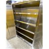 Image 2 : ULINE 48"W X 24"D X 73"H STAINLESS STEEL 2 DOOR LOCKING HEAVY DUTY STORAGE / CONSUMABLES CABINET