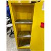 Image 2 : ULINE H-2570S-Y YELLOW 23"W X 18"D X 65"H INDUSTRIAL SINGLE DOOR 22 GAL FLAMMABLE