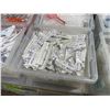 Image 2 : 2 BINS OF ASSORTED COMMERCIAL LABORATORY, TUBES, ENDS, TEST TUBES SYRINGES OR PRODUCTS