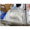 Image 2 : 2 BINS OF ASSORTED COMMERCIAL LABORATORY, TUBES, ENDS, TEST TUBES SYRINGES OR PRODUCTS