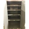 Image 2 : ULINE 48"W X 24"D X 75"H GREY METAL 2 DOOR LOCKING HEAVY DUTY STORAGE / CONSUMABLES CABINET