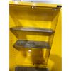 Image 2 : ULINE H-1564S-Y YELLOW 43"W X 18"D X 65"H INDUSTRIAL 2 DOOR 45 GAL FLAMMABLE LIQUID STORAGE CABINET