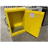 Image 2 : ULINE H-2218M-Y YELLOW 23 1/2"W X 18"D X 36"H INDUSTRIAL 2 DOOR 12 GAL FLAMMABLE LIQUID