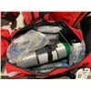 Image 2 : EMERGENCY FIRST-AID PORTABLE OXYGEN TANK WITH BAG VALVE MASK, OXYGEN MASK, ORAL AIRWAY INSERTS AND