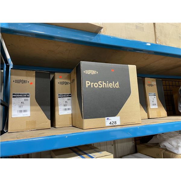 6 BOXES OF 25 PCS DUPONT PROSHIELD 10 BASIC WHITE DISPOSABLE COVERALLS ...