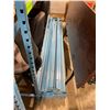 Image 2 : 5 BLUE 26"D X 96"H PARTS RACKING UPRIGHTS, 21 BLUE 96" CROSS BARS & 12 PLYWOOD 33"D X 96"L SHELVES