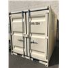 Image 2 : BEIGE PORTABLE OFFICE CONTAINER W78" X L98" X H89" WITH WINDOW AND LOCKING MAN DOOR