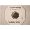 Image 3 : CONSTANTINE ERA ANCIENT COIN 2 SOLDIERS WITH 1
