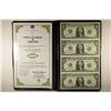 Image 1 : UNCUT SHEET OF 2009 $1 FRN'S CRISP UNC IN BLACK