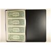 Image 2 : UNCUT SHEET OF 2009 $1 FRN'S CRISP UNC IN BLACK