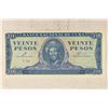 Image 1 : 1961 NATIONAL BANK OF CUBA 20 PESO NOTE CRISP UNC