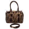 Image 1 : Fendi Brown Canvas Leather Zucca Convertible Shoulder Bag