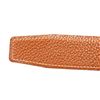 Image 6 : Hermes Black Brown Leather H Belt