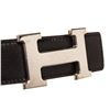 Image 8 : Hermes Black Brown Leather H Belt