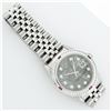 Image 6 : Rolex Mens SS Meteorite Diamond & Ruby Channel Set Oyster Perpetual Datejust Wri