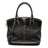 Image 1 : Louis Vuitton Black Leather Lockit PM Tote Bag