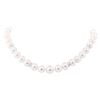 Image 1 : 0.78 ctw Diamond and South Sea Pearl Necklace - 14KT White Gold