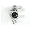 Image 2 : Rolex Mens Stainless Steel Black Roman 36MM Datejust Wristwatch With Box Booklet