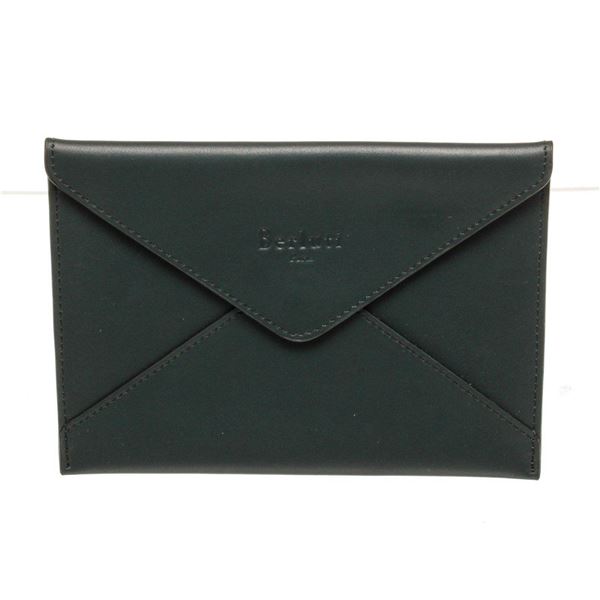 Berluti Black Leather Card Case Holder Wallet