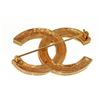 Image 2 : Chanel Gold Rhinestone CC Brooch