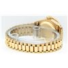 Image 4 : Rolex Ladies 18K Yellow Gold Blue Vignette Diamond Datejust President Wristwatch